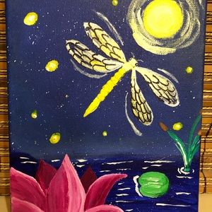 8X10 Acrylic painting, original.